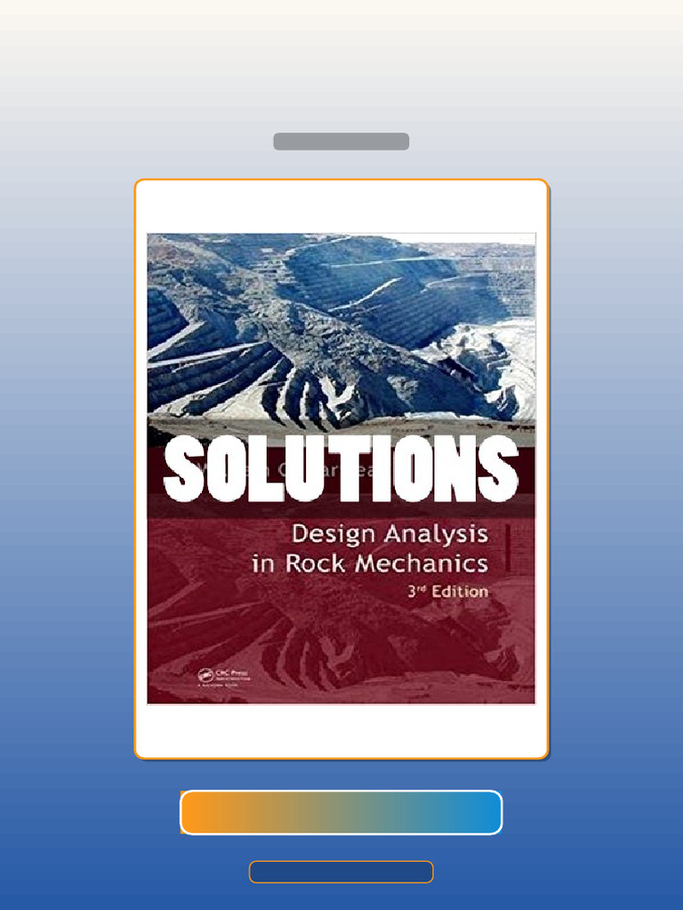 Design Analysis in Rock Mechanics 3 Ed Pariseau E-book Testbank ...