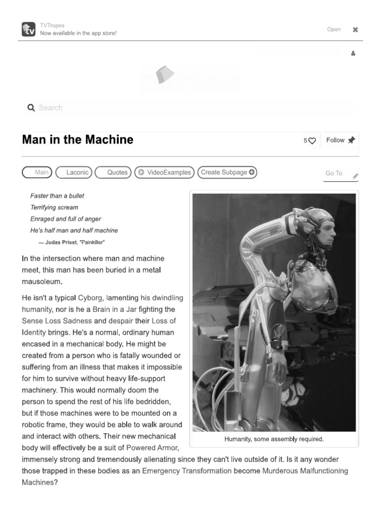 Man in The Machine | PDF