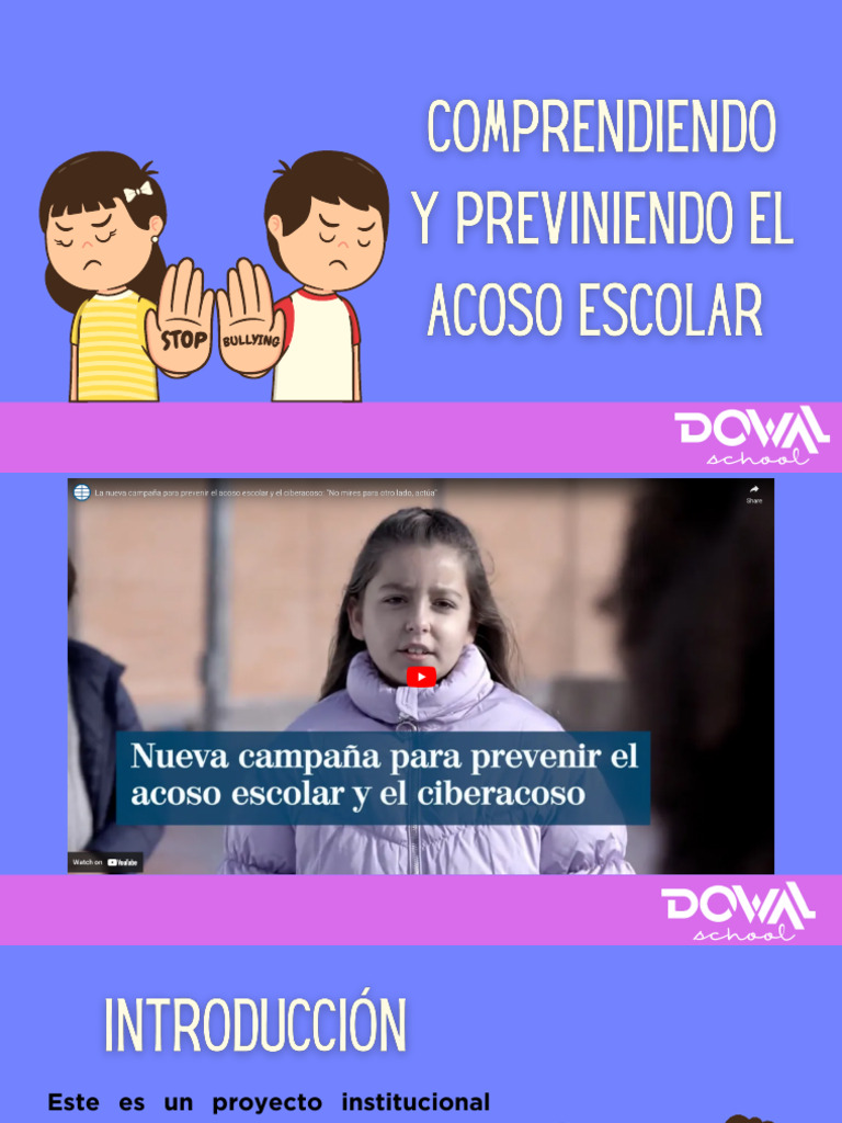Prevención y Tratamiento del Acoso Escolar | PDF | Acoso cibernético ...