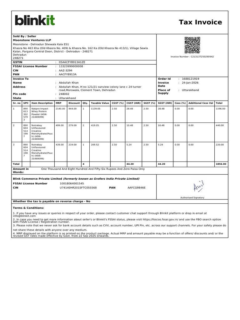 ForwardInvoice_ORD68268610217 2 | PDF | Invoice | Taxation