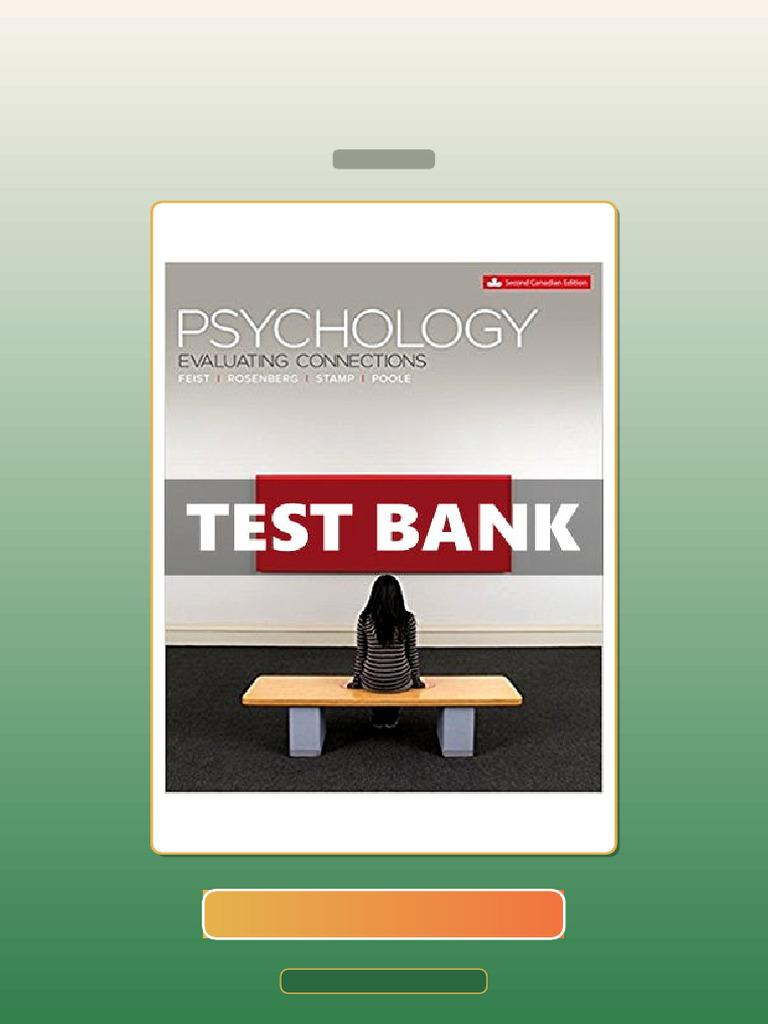 Psychology 2 Ed Feist E-book Testbank Solutions | PDF | Multiple Choice ...