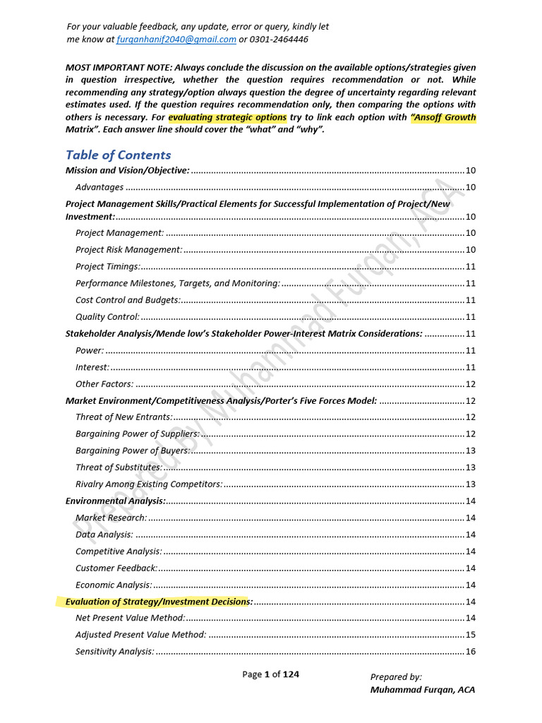 Strategic Project Management Guide | PDF | Mergers And Acquisitions | Goal