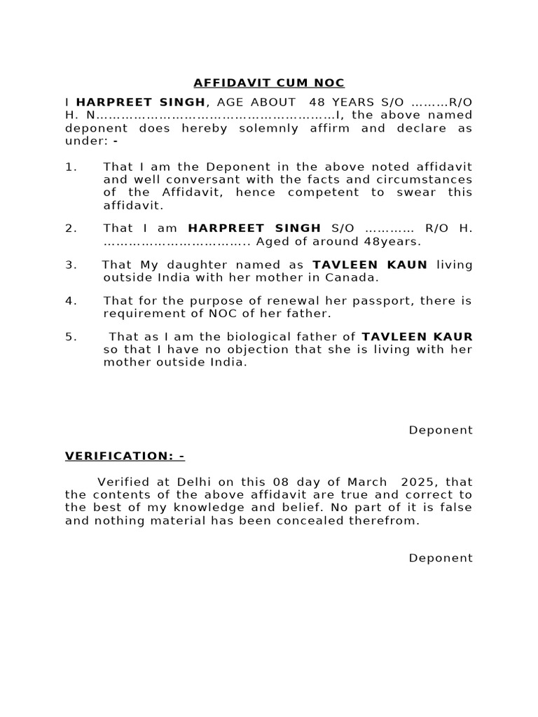 Atul Affidavit | PDF