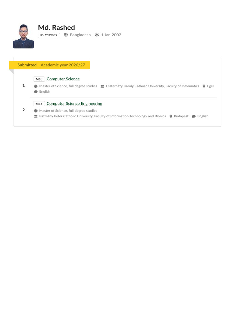 MSc Computer Science Motivation Letter | PDF | Artificial Intelligence ...