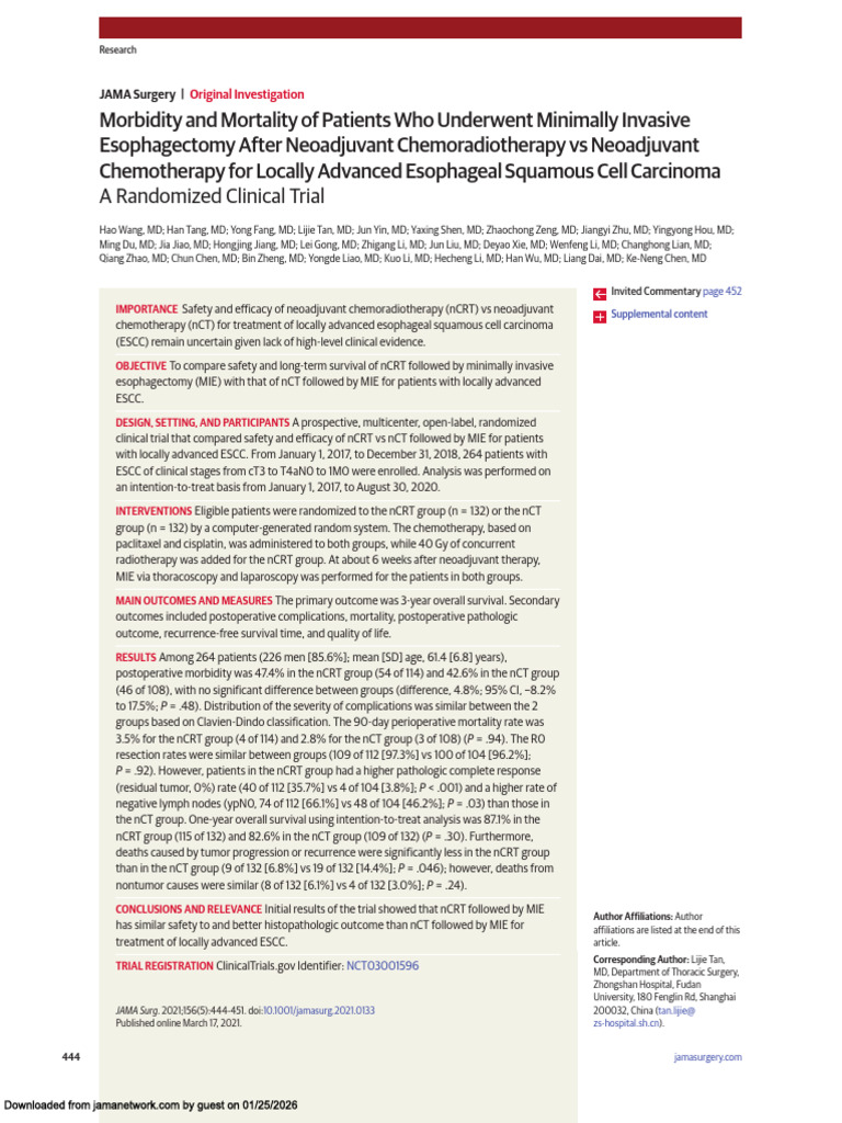 paper 12 | PDF | Esophageal Cancer | Causes Of Death