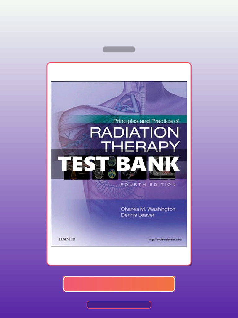 Principles and Practice of Radiation Therapy 4 Ed Washington E-book ...