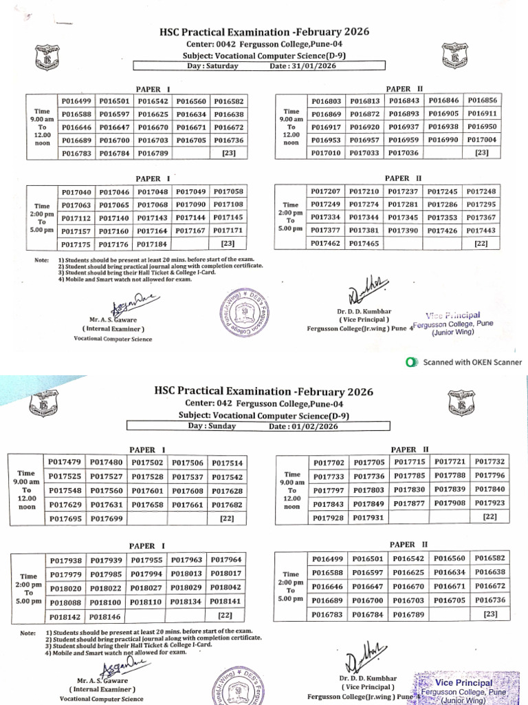 HSC Board CS Practical Exam TT 26 | PDF