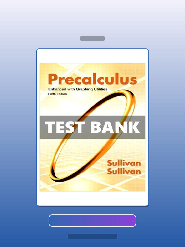 Precalculus Enhanced With Graphing Utilities 6 Ed Sullivan E-book ...
