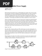 Uninterruptible Power Supply