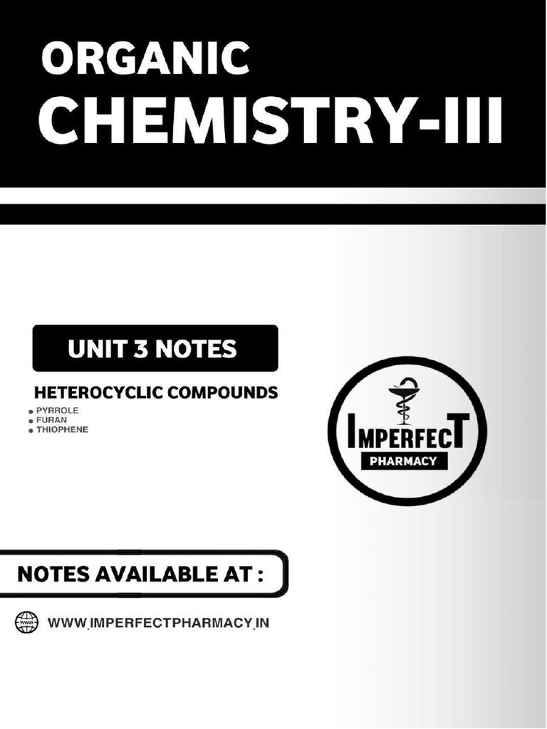 UNIT 3 Pharmaceutical Organic Chemistry III IMPERFECT PHARMACY ...