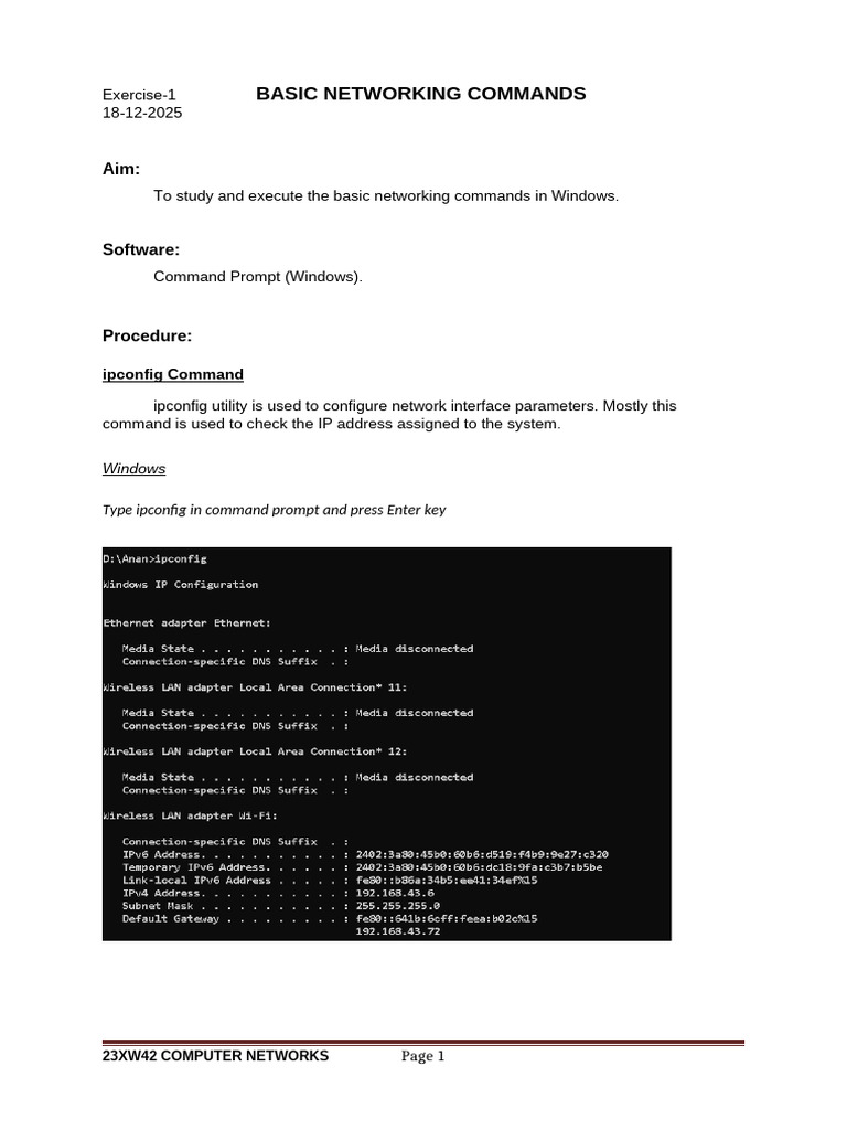 Tutorial 1 24pw04 | PDF | Computer Engineering | Internet
