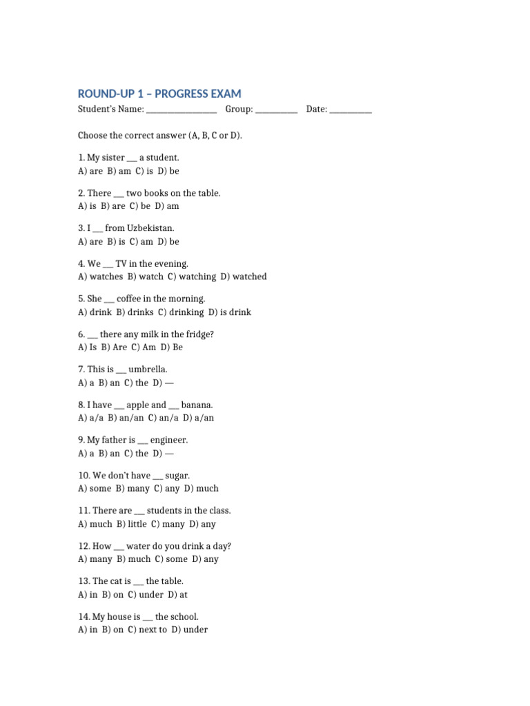 English Progress Exam Questions | PDF | Chess Openings | Chess