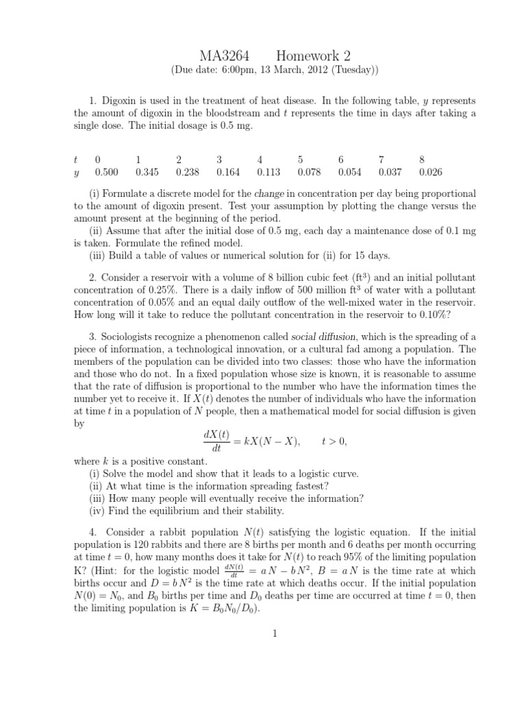 Hm2 Homework | PDF | Rocket | Mechanics