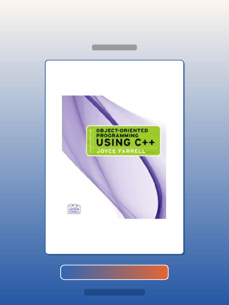 ObjectOriented Programming Using C 4th Edition E-book Testbank ...