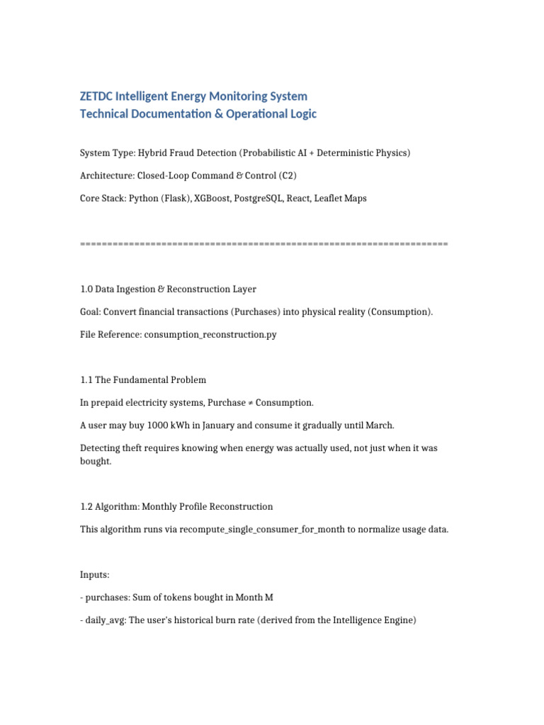 Intelligent Energy Theft Detection System | PDF | Artificial ...