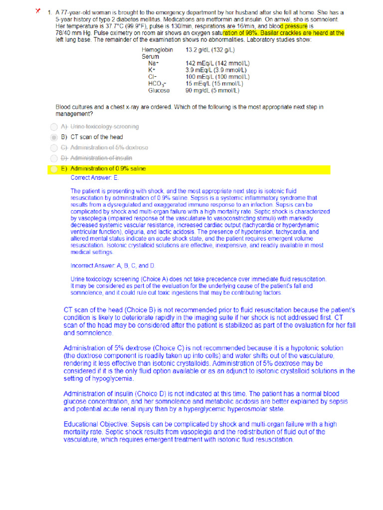 NBME Form 1 | PDF