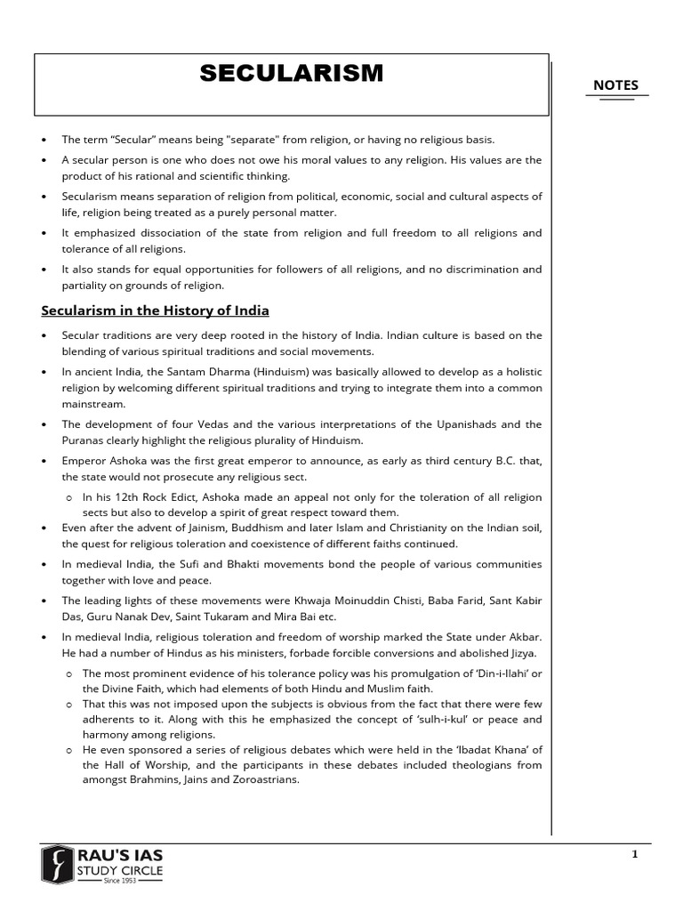35. Secularism | PDF | Secularism