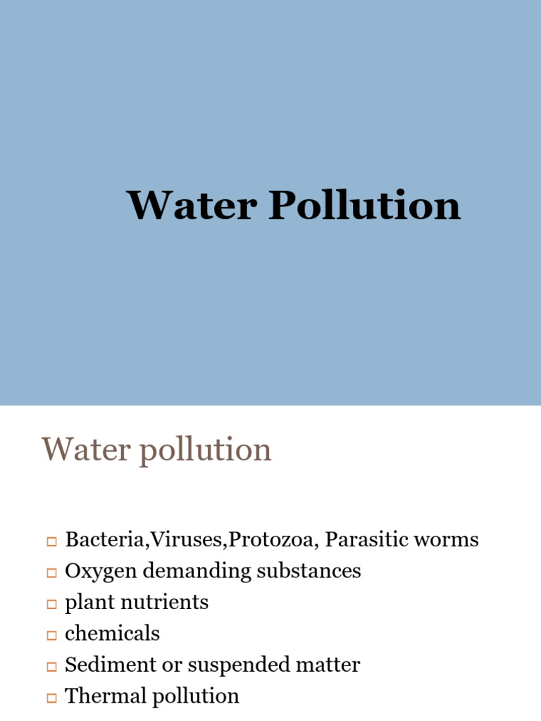 Understanding Water Pollution Sources | PDF | Sewage Treatment | Water ...