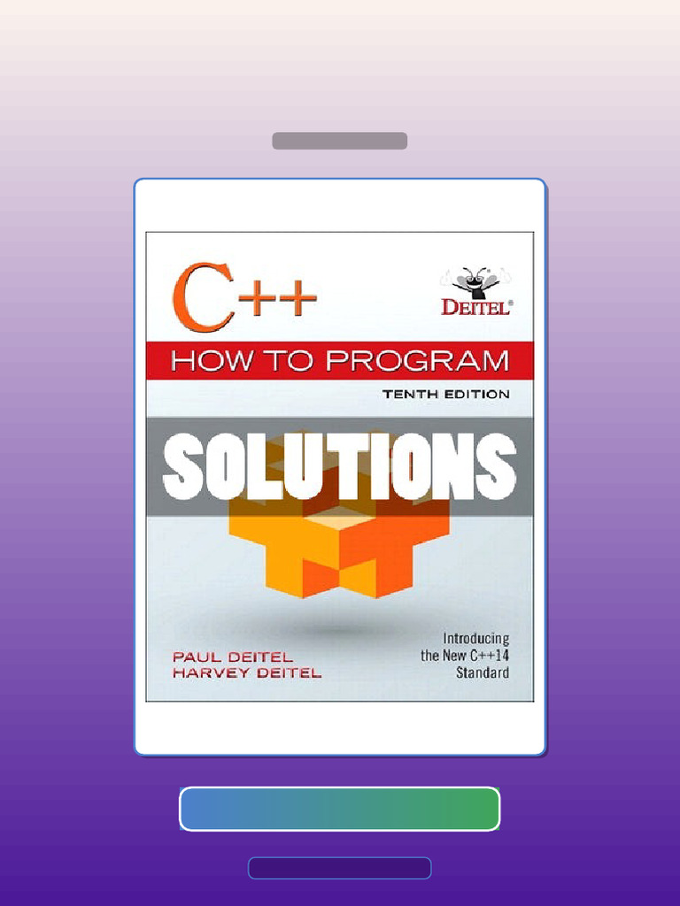 C How to Program 10 Ed Deitel E-book Testbank Solutions | PDF ...