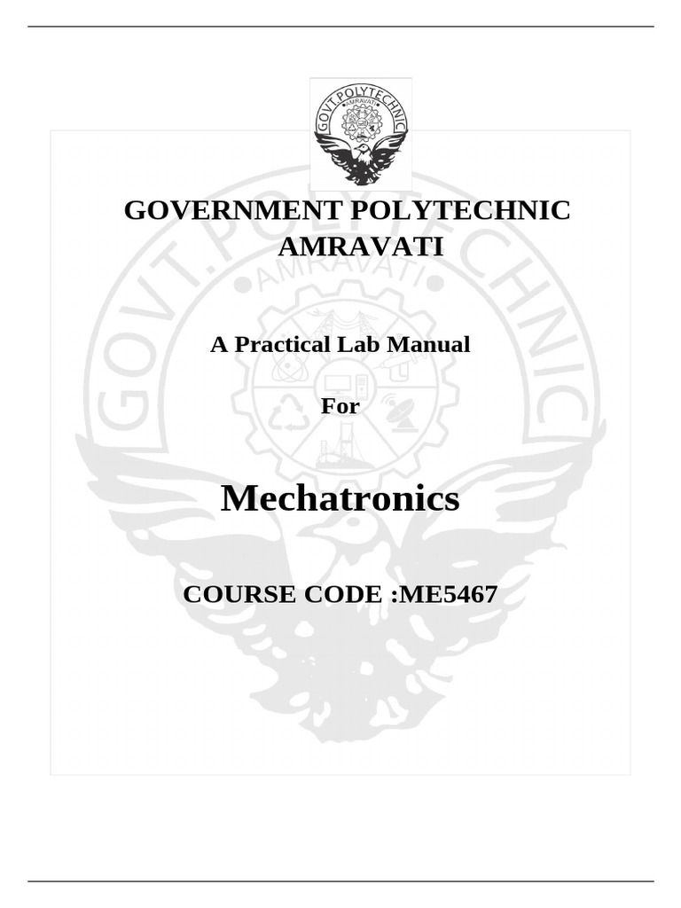 Mechatronics Lab Manual for Engineers | PDF | Mosfet | Field Effect ...