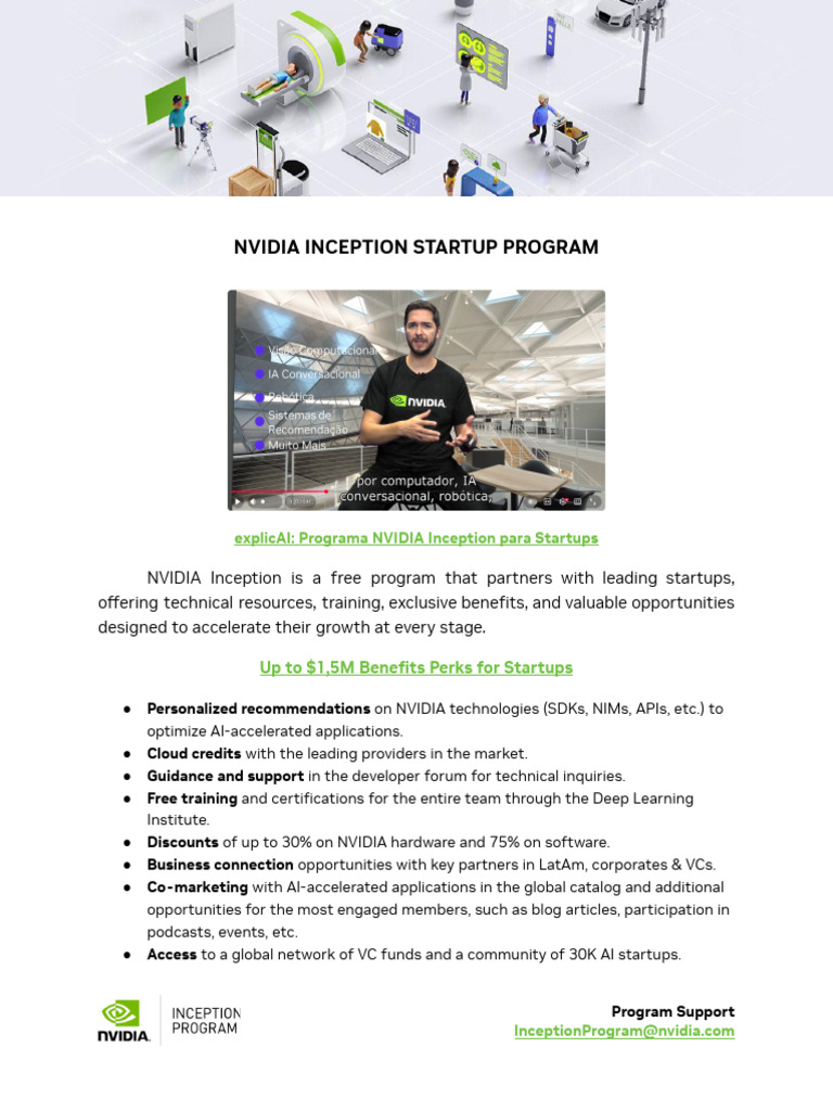 NVIDIA Inception Program for Startups | PDF | Artificial Intelligence ...