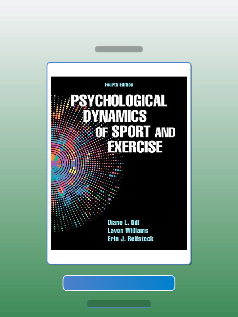 Psychological Dynamics of Sport and Exercise E-book Testbank Solutions | PDF | Science
