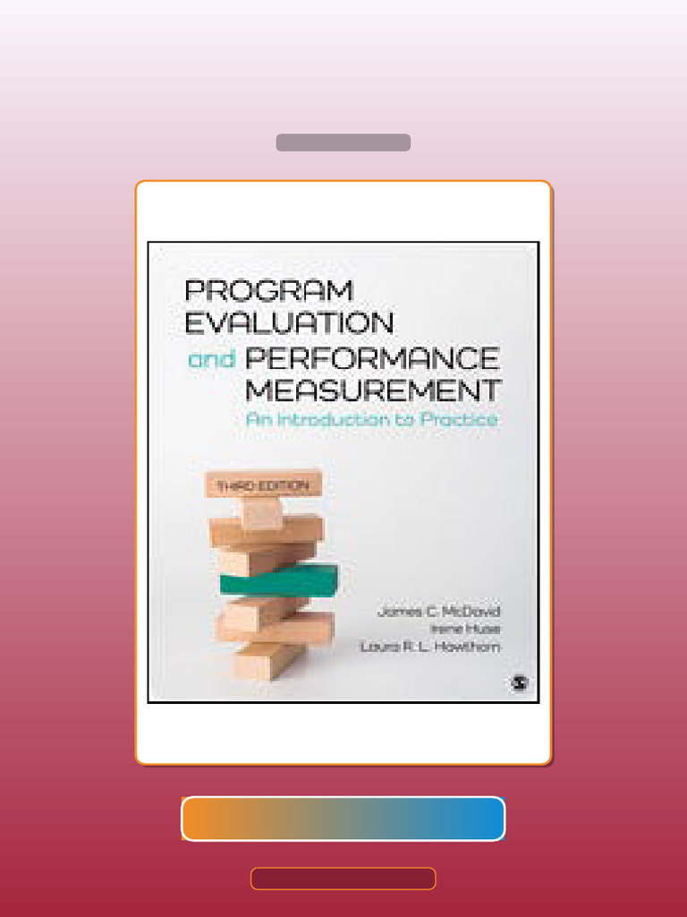 Program Evaluation and Performance Measurement an Introduction to ...
