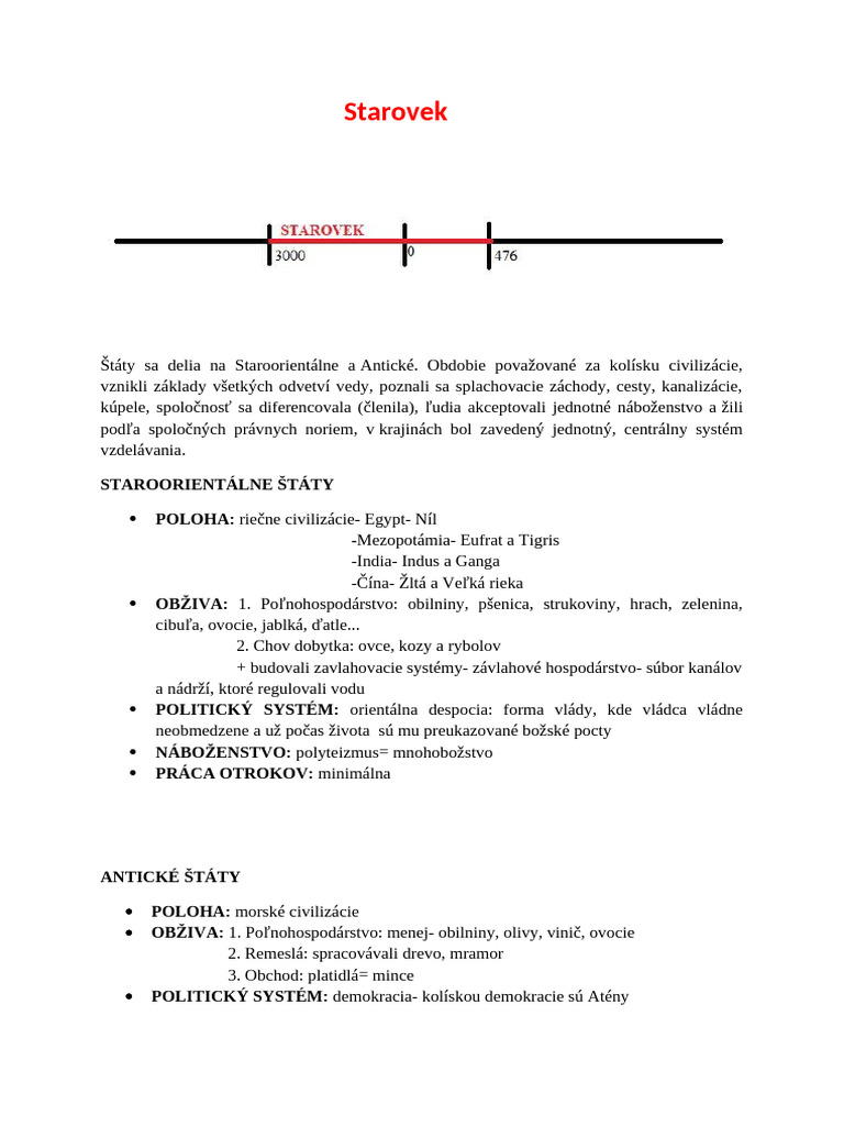 Starovek | PDF