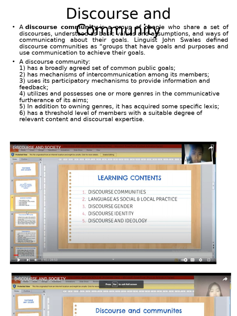 Discourse Communities and Gender Constructs | PDF