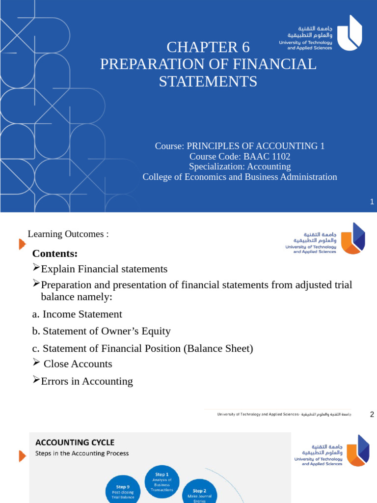 Preparing Financial Statements Guide | PDF | Debits And Credits ...