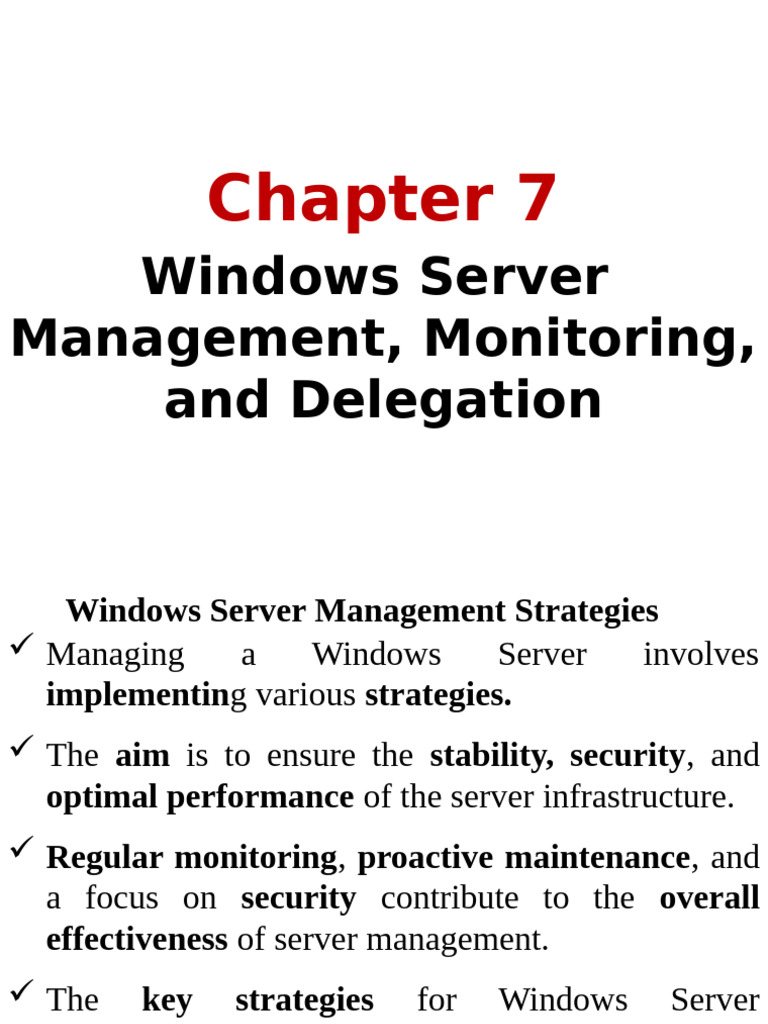 chapter 7 | PDF | Server (Computing) | Group Policy