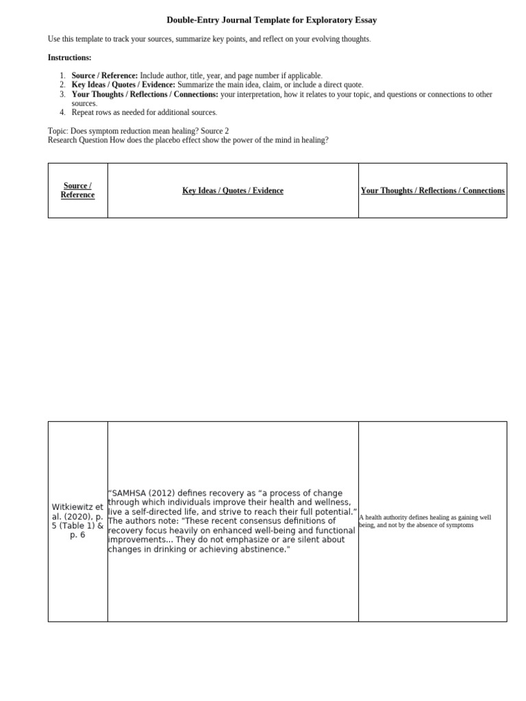 Double Entry #2 | PDF | Well Being | Mind