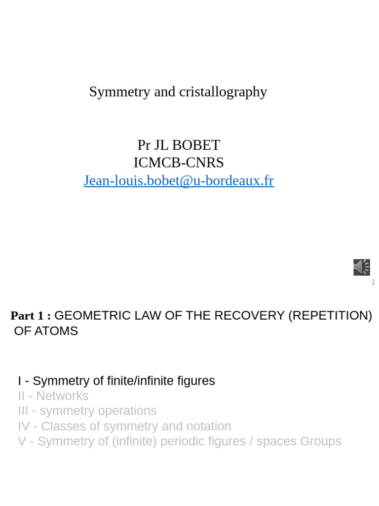 Symmetry in Crystallography Explained | PDF | Rotation | Physics