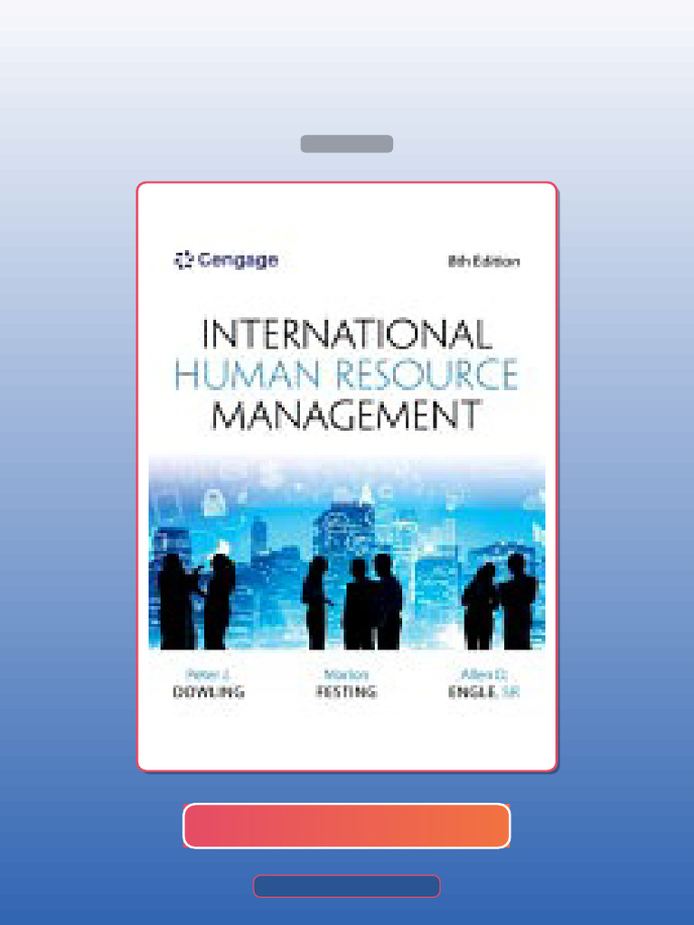 International Human Resource Management 8th Edition E-book Testbank ...
