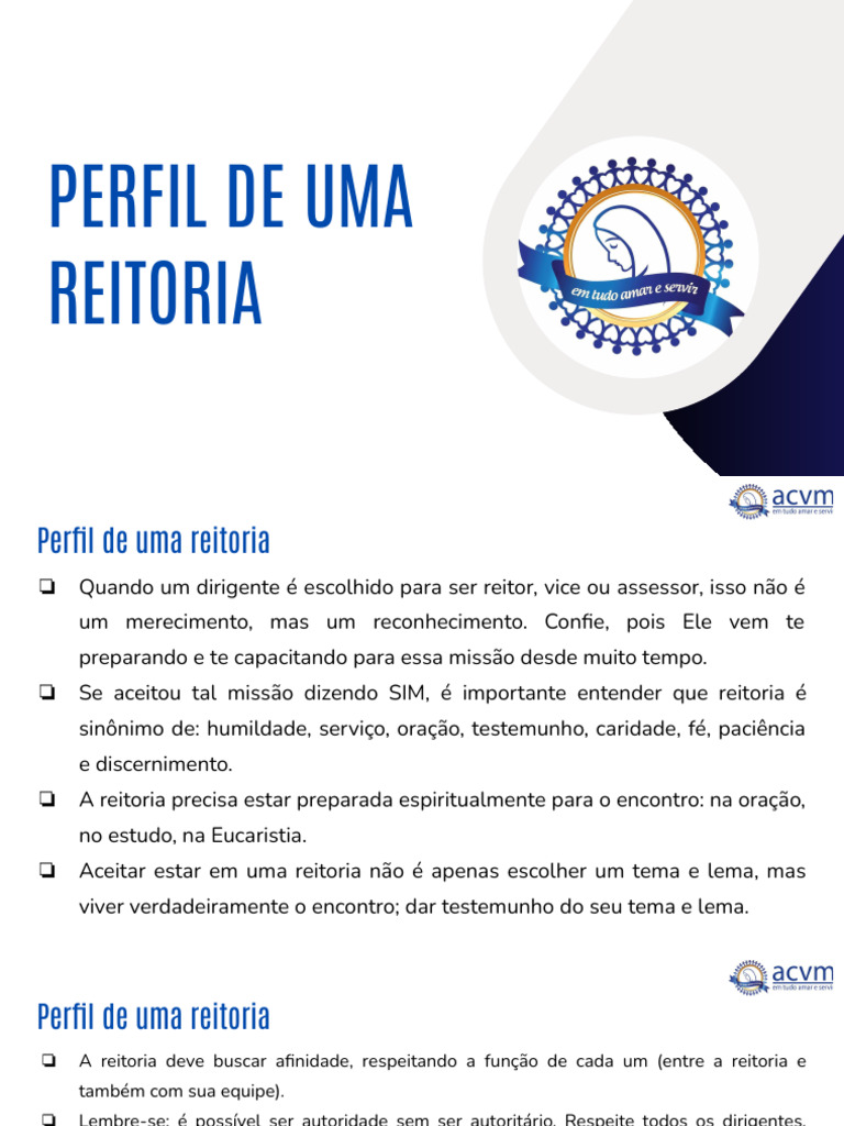 Funções e Valores da Reitoria | PDF