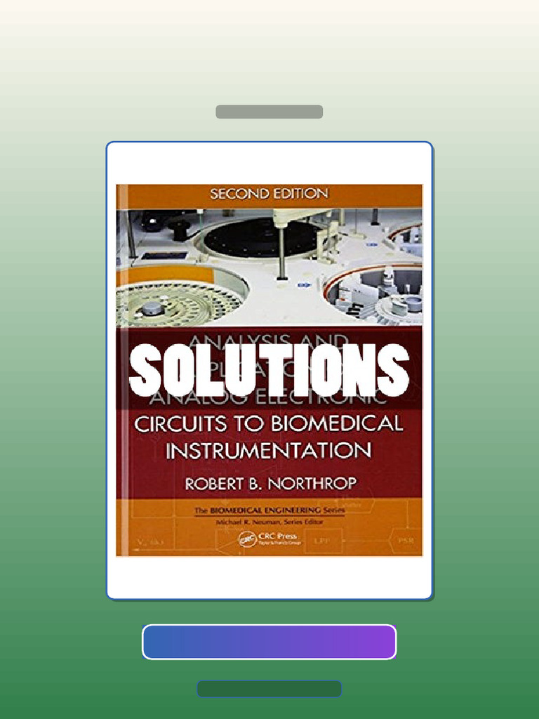 Analysis and Application of Analog Electronic Circuits to Biomedical ...