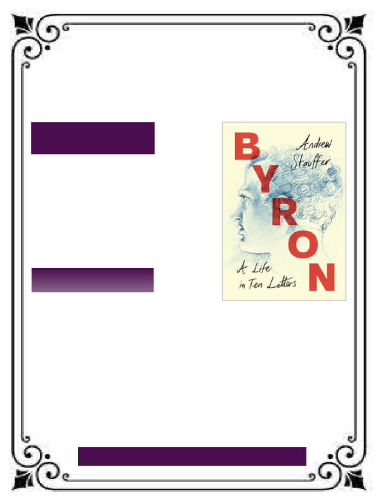 Byron: A Life in Ten Letters Stauffer eBook HD text edition | PDF | Gun ...