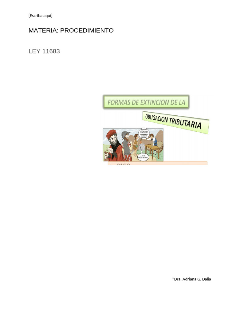 Extinción de Obligaciones Tributarias | PDF | Pagos | Estatuto de ...