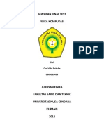 Download Jawaban Ujian Fisika Komputasi by Christi Thebland SN98717142 doc pdf