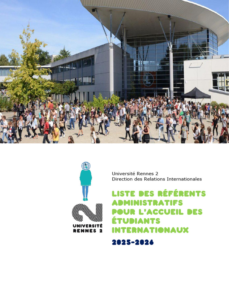 Référents administratifs étudiants Rennes 2 | PDF
