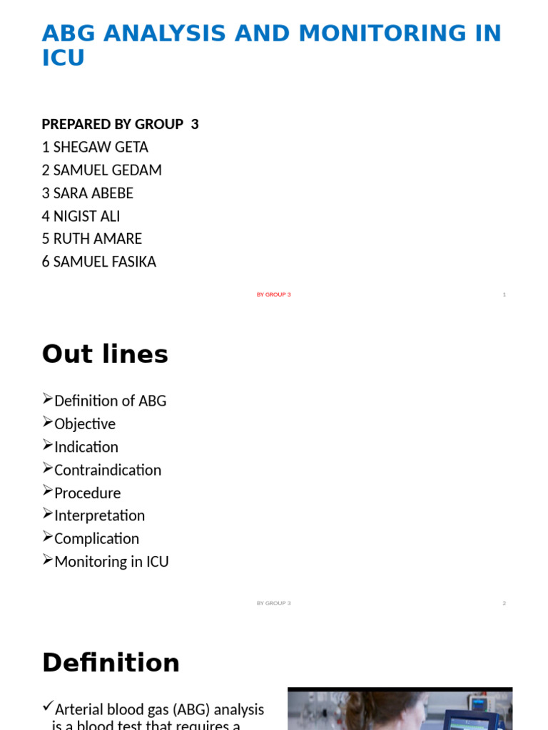 ABG and Monitoring | PDF | Monitoring (Medicine) | Clinical Medicine