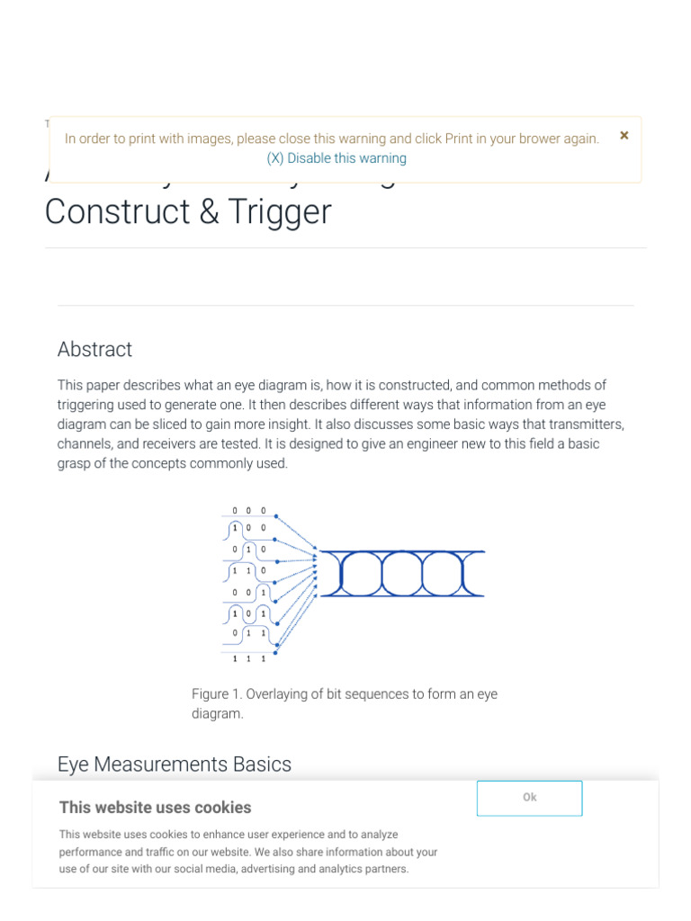 Eye Diagram Construction and Triggering | PDF | Electronics ...