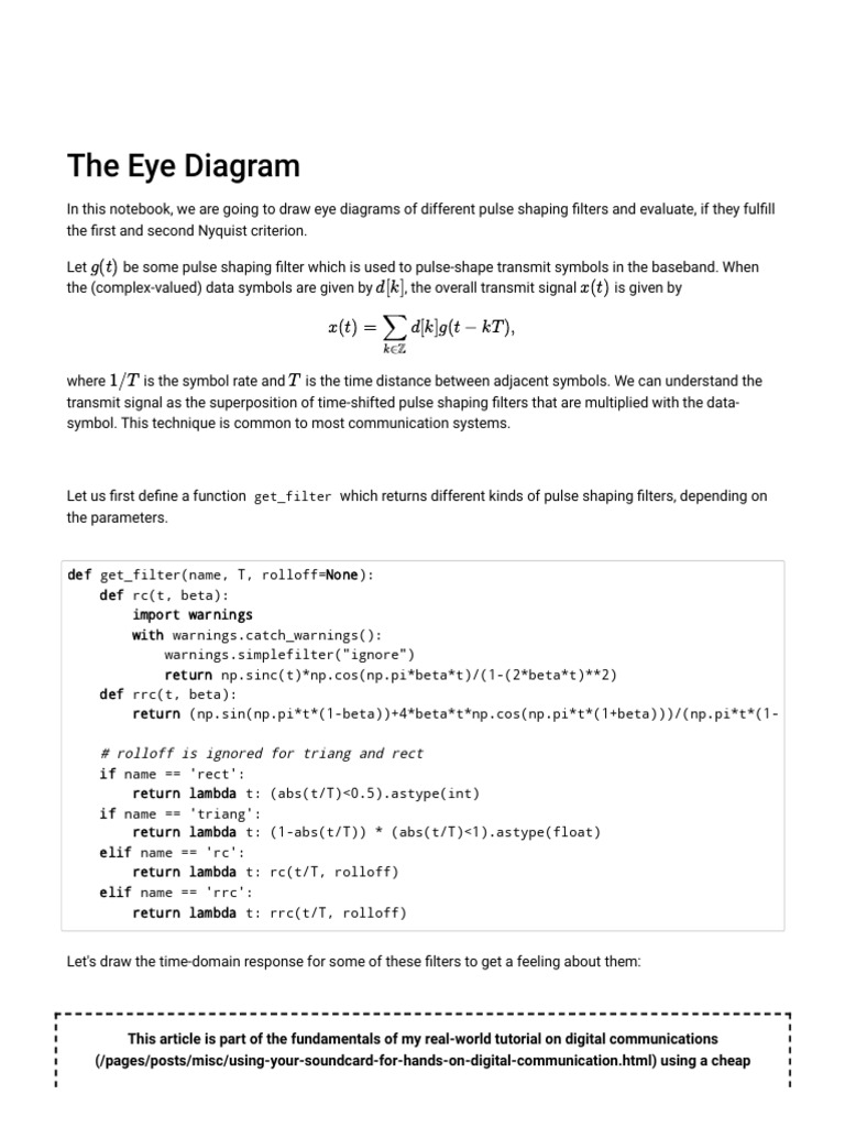Eye Diagram Examples - DSPIllustrations.com | PDF | Telecommunications ...