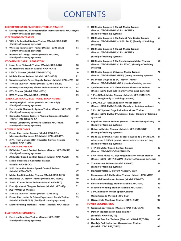 Comprehensive Electrical Training Systems | PDF | Power Electronics ...