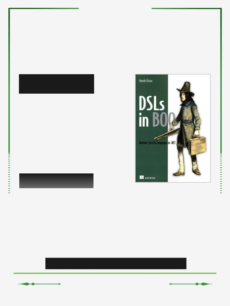 DSLs in Boo Domain Specific Languages in NET 1st Edition Ayende Rahien ...
