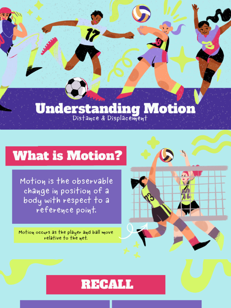 Motion: Distance vs. Displacement Explained | PDF | Distance ...
