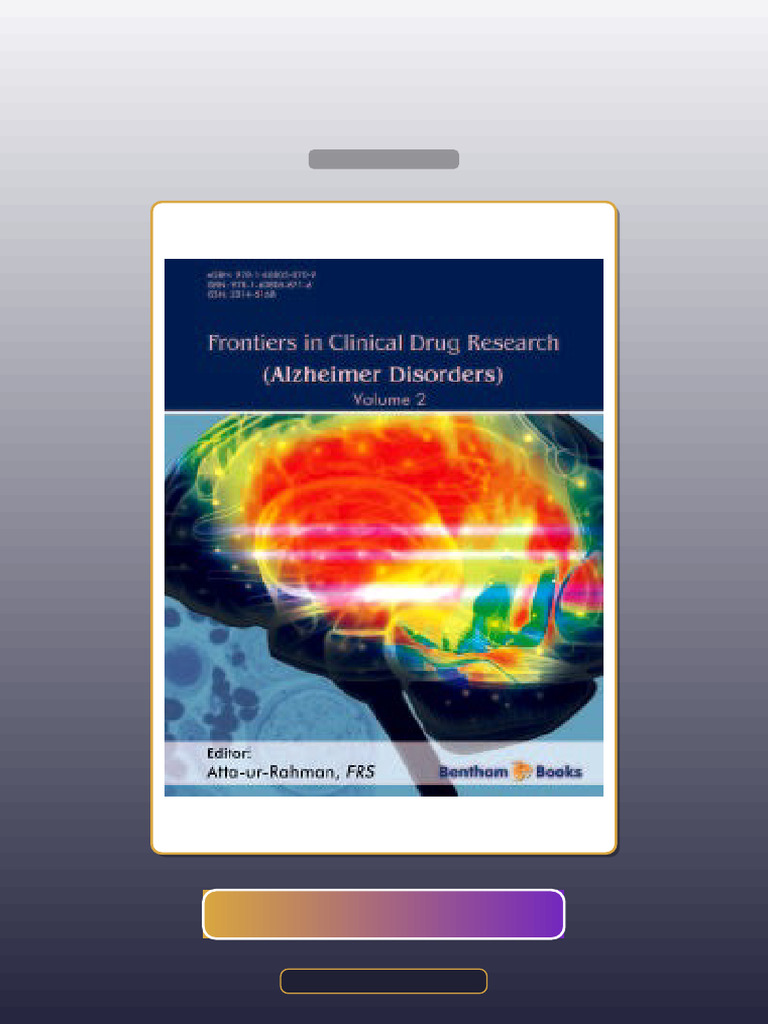 Frontiers in Clinical Drug Research Alzheimer Disorders Vol 2 E-book ...