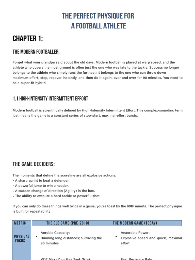 Essential Physique for Football Athletes | PDF | Physical Fitness ...
