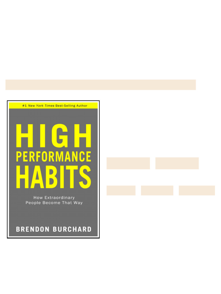 High Performance Habits: How Extraordinary People Become That Way ebook ...