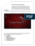 Hacking A System by Using BackTrack